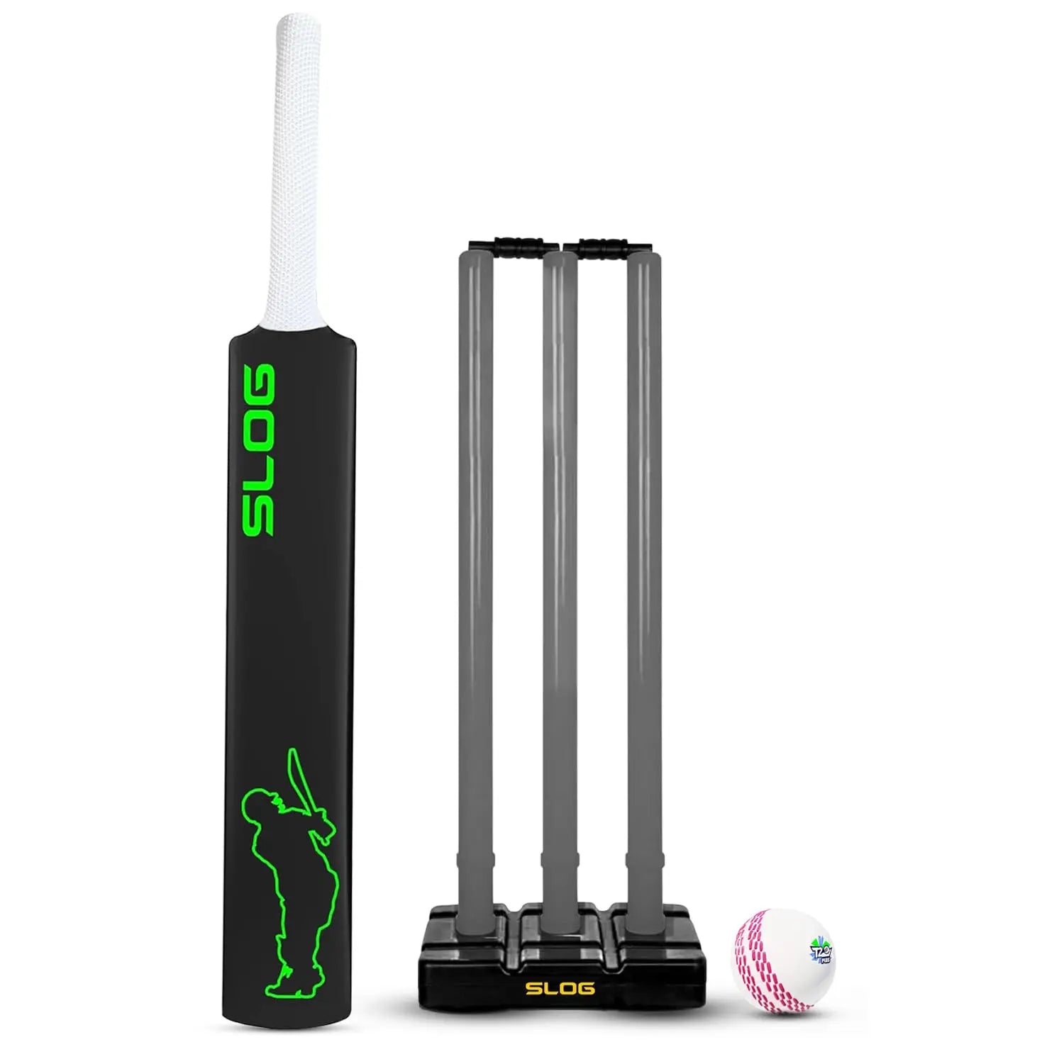 Jaspo SLOG Plastic Tennis Cricket Bat Full Size Bat (34” X 4.5” inch) for All Age Group (SLOG Cricket BAT) (SLOG)