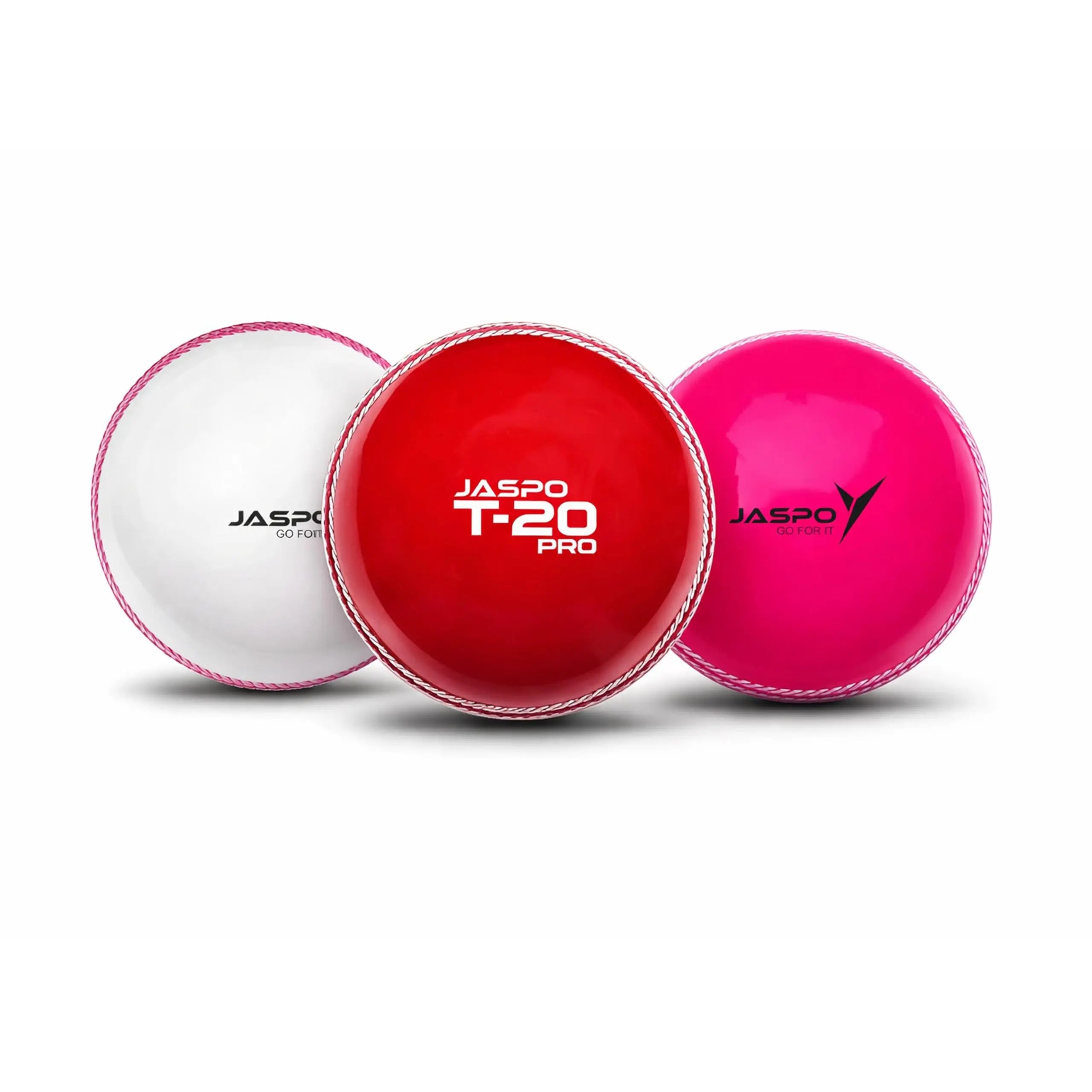 jaspo T-20 Pro PVC Soft Cricket Balls 110 Gm (Multicolour) - Pack of Three, Standard Size