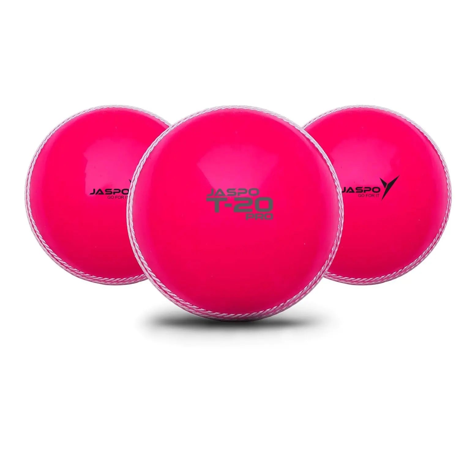 jaspo T-20 Pro PVC Soft Cricket Balls 110 Gm (Multicolour) - Pack of Three, Standard Size